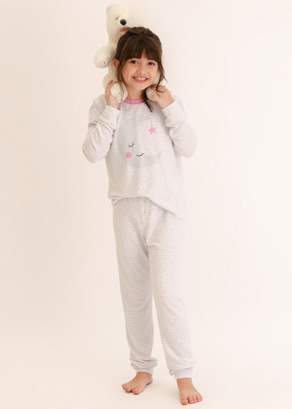 Pijama Longo Infantil Neve