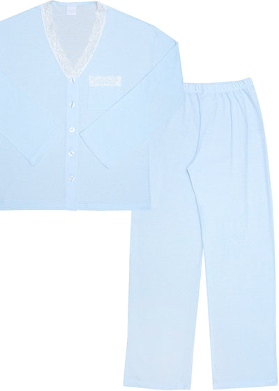 Pijama Longo Sorbet Azul