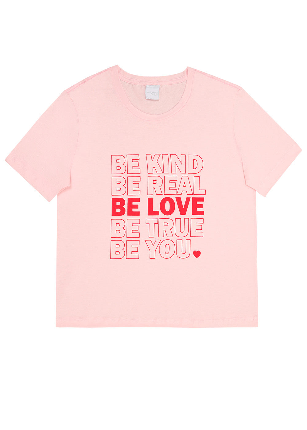 Camiseta Be Love Rosa